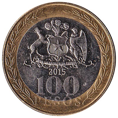 100 Chilean Pesos coin