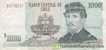 1000 Chilean Pesos banknote (type 1978 to 2009)