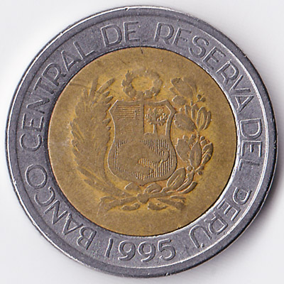 2 Peruvian Nuevos Soles coin