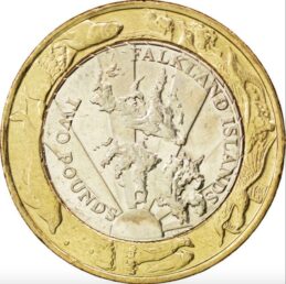 2 pounds coin Falkland Islands