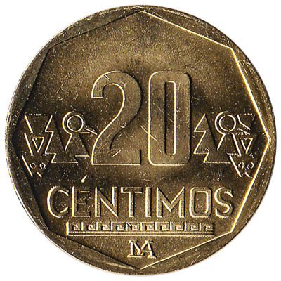 20 Peruvian Centimos coin