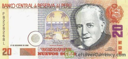 20 Peruvian Nuevos Soles banknote (Monetary Reform Issue)