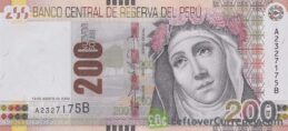 200 Peruvian Sol banknote (Rosa de Lima)