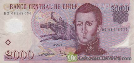 2000 Chilean Pesos banknote (polymer)