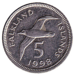 5 pence coin Falkland Islands