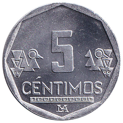 5 Peruvian Centimos coin