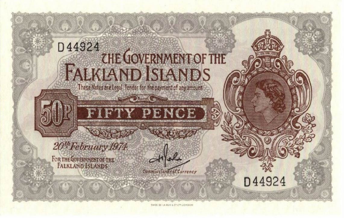 50 Pence banknote banknote Falkland Islands (1969-1974 issue)