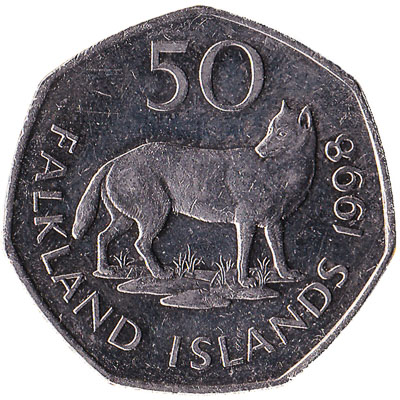 50 pence coin Falkland Islands