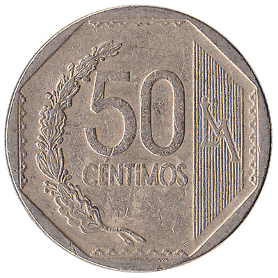 50 Peruvian Centimos coin