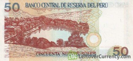 50 Peruvian Nuevos Soles banknote (Monetary Reform Issue)