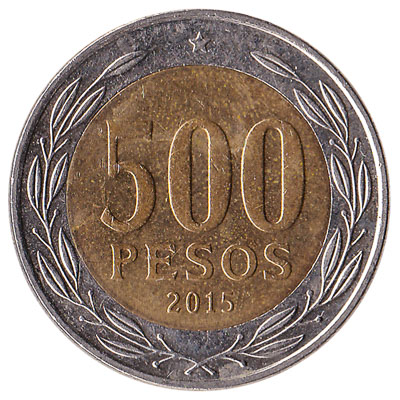 500 Chilean Pesos coin