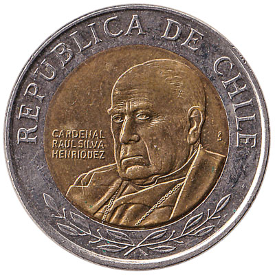500 Chilean Pesos coin