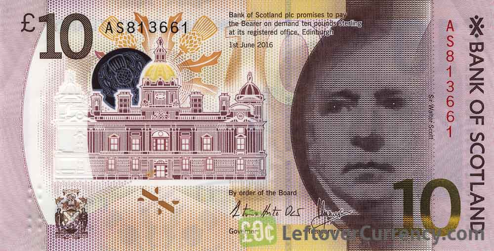 Bank of Scotland 10 Pounds banknote (2016 series)