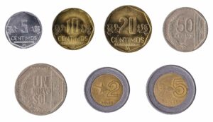 Peruvian Sol coins
