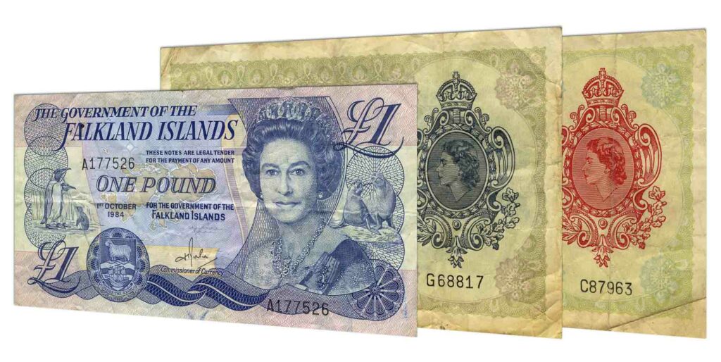 withdrawn Falkland Islands pound banknotes