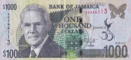 1000 Jamaican Dollars banknote (Michael Manley)