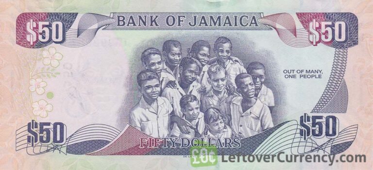 50 Jamaican Dollars banknote (Samuel Sharpe) - Exchange yours today