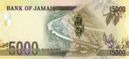 5000 Jamaican Dollars banknote (Hugh Shearer)