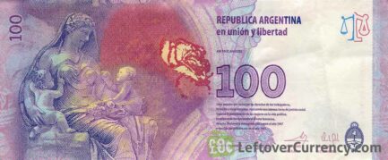 100 Argentine Pesos banknote 3rd Series (Eva Perón)