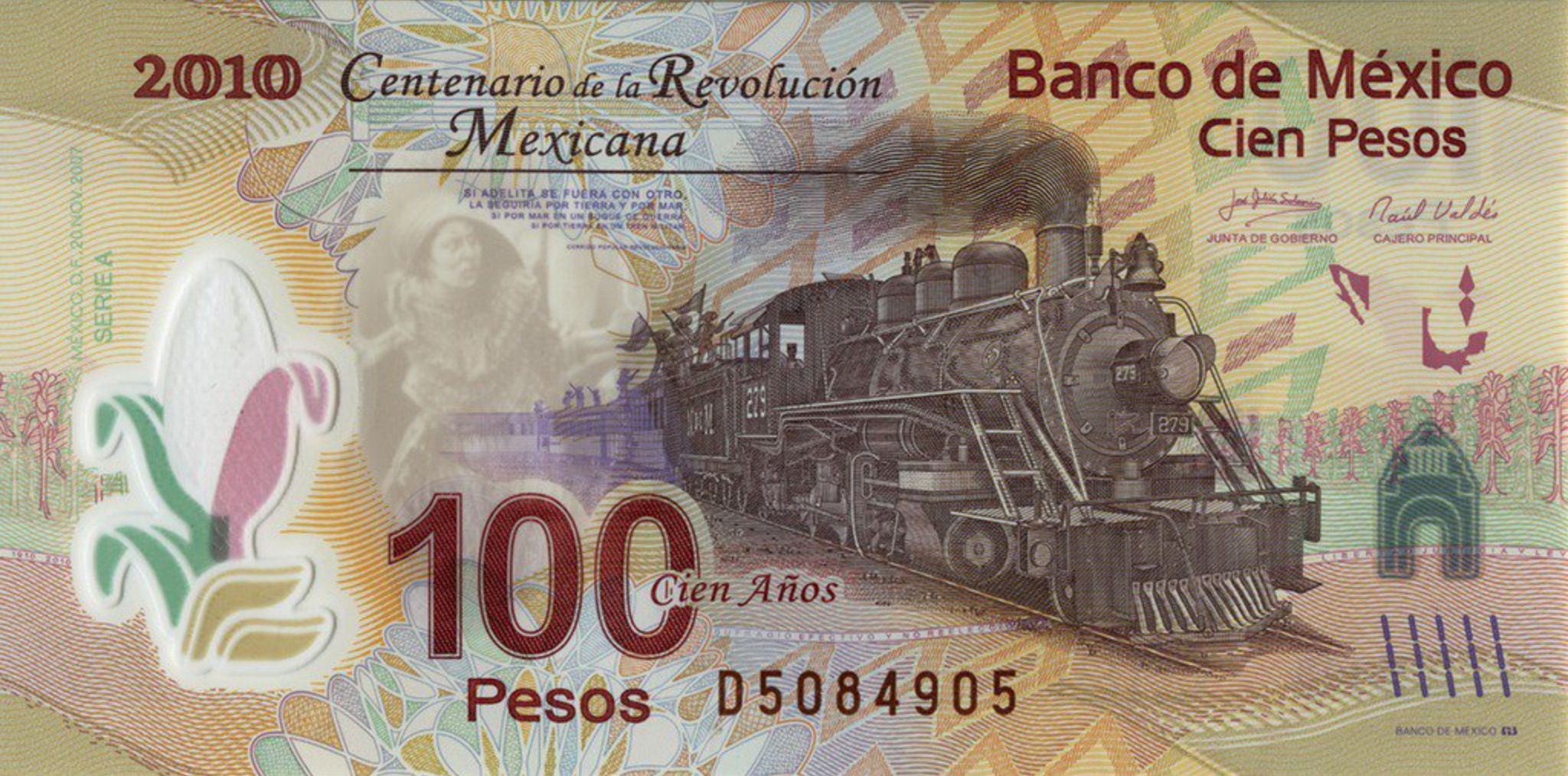 100 Mexican Pesos commemorative banknote (Mexican Revolution)