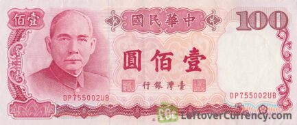 100 New Taiwan Dollars banknote (Chung-Shan Building)