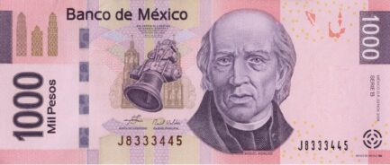 1000 Mexican Pesos banknote (Series F)