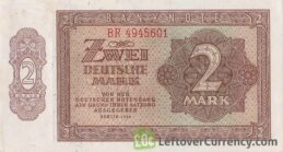 2 DDR Mark banknote Deutschen Notenbank (1948)