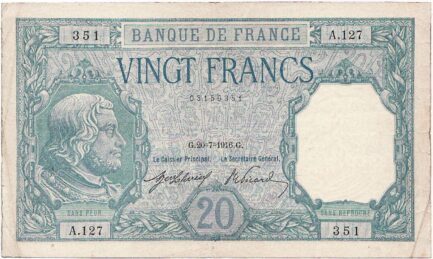 20 French Francs banknote (Bayard)