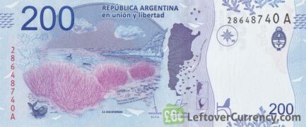 200 Argentine Pesos banknote 4th Series (Southern whale)