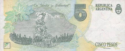 5 Argentine Pesos banknote 1st Series (José de San Martin)