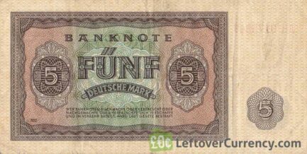 5 DDR Mark banknote Deutschen Notenbank (1948)