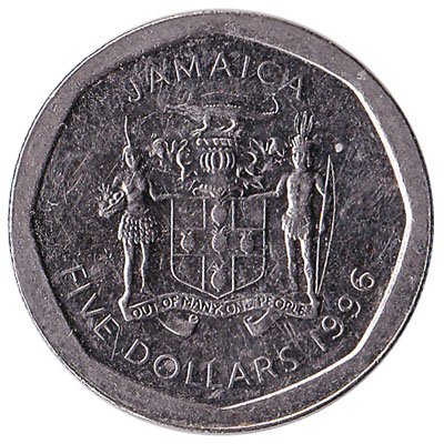 5 Jamaican Dollars coin