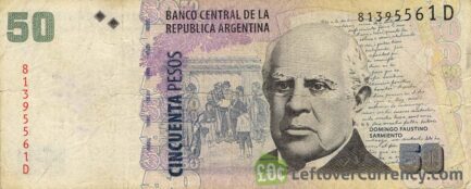 50 Argentine Pesos banknote 2nd Series (Domingo Faustino Sarmiento)