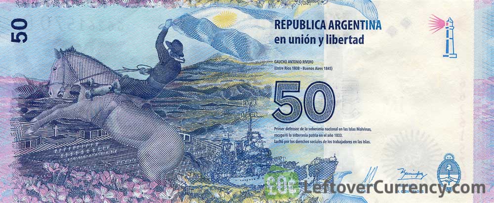 50 Argentine Pesos banknote 3rd Series (Islas Malvinas)