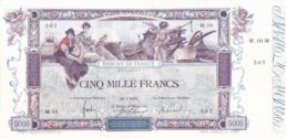 5000 French Francs banknote (Flameng)