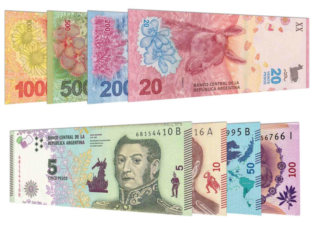 current Argentine Peso banknotes accepted for exchange