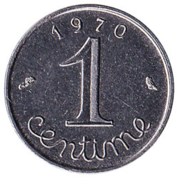France 1 centime coin