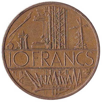 France 10 Franc coin (nickel-brass)