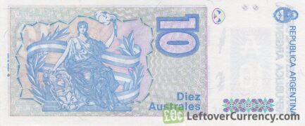 10 Argentine Australes banknote