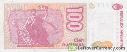 100 Argentine Australes banknote