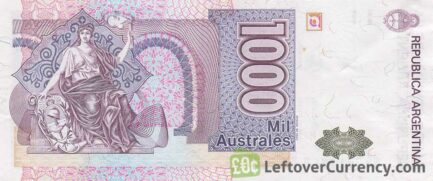 1000 Argentine Australes banknote