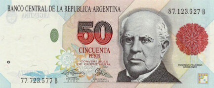 50 Argentine Pesos banknote 1st Series (Domingo Faustino Sarmiento)
