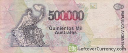 500000 Argentine Australes banknote