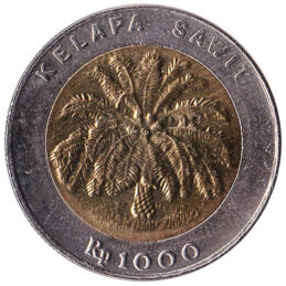 Indonesia 1000 Rupiah coin (bimetallic)