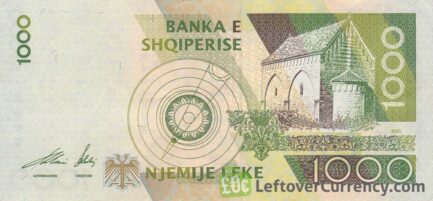 1000 Albanian Lek banknote (Pjetër Bogdani)