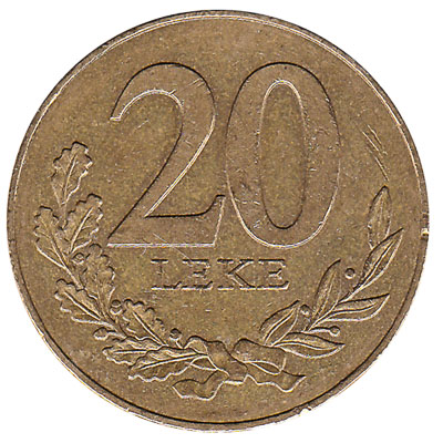 20 Albanian Leke coin