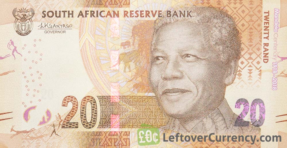 20 South African Rand banknote (Madiba 100th birthday)