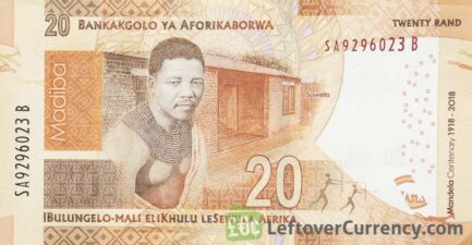 20 South African Rand banknote (Madiba 100th birthday)
