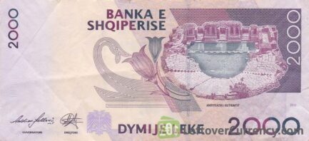 2000 Albanian Lek banknote (Gentius)