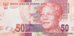 50 South African Rand banknote (Madiba 100th birthday)